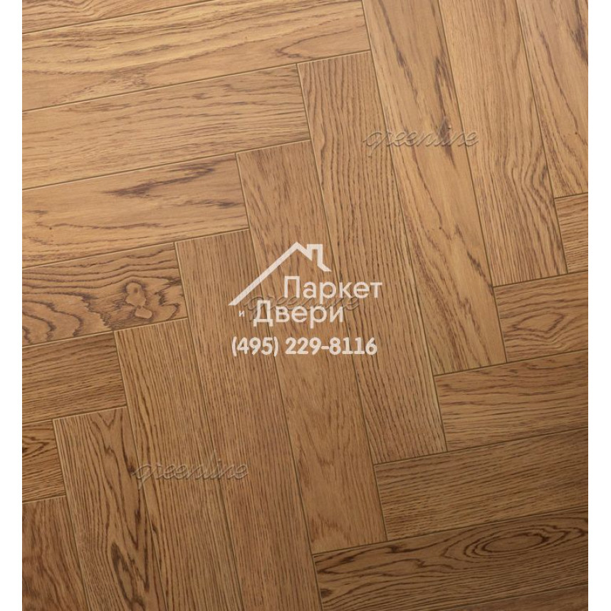 Паркет Английская ёлка Greenline Ultima 804 дуб элемент