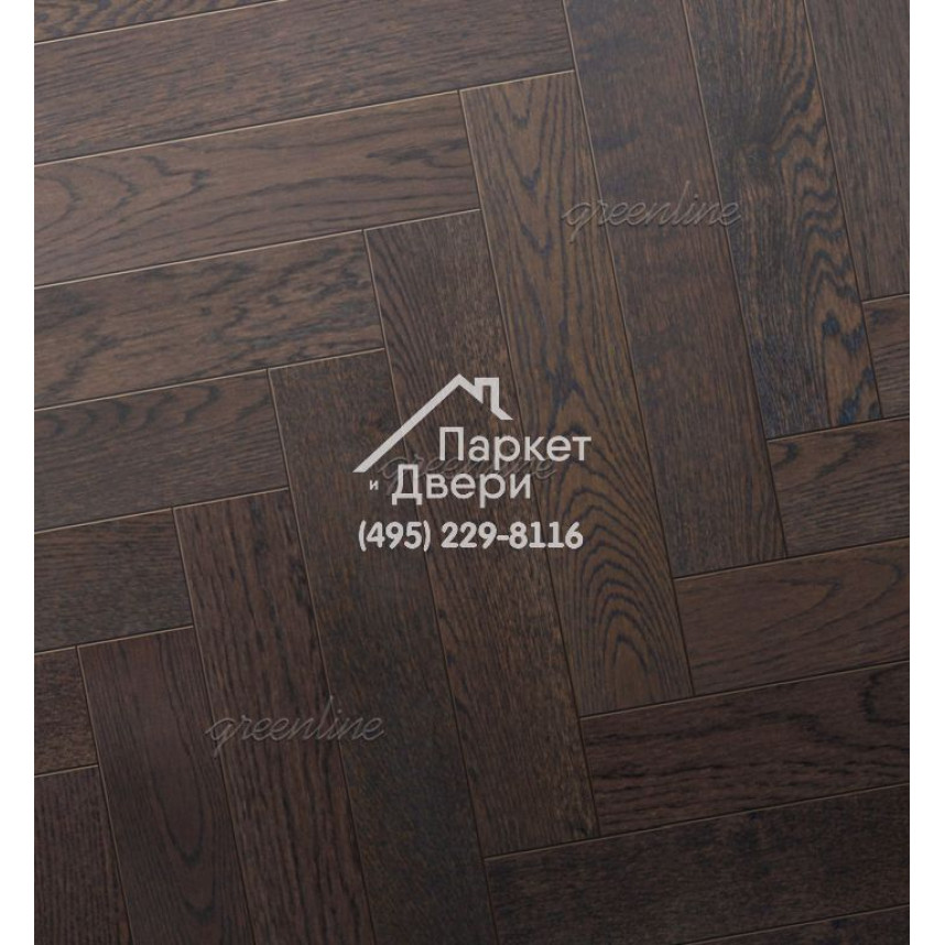 Паркет Английская ёлка Greenline Ultima 807 дуб энерджи