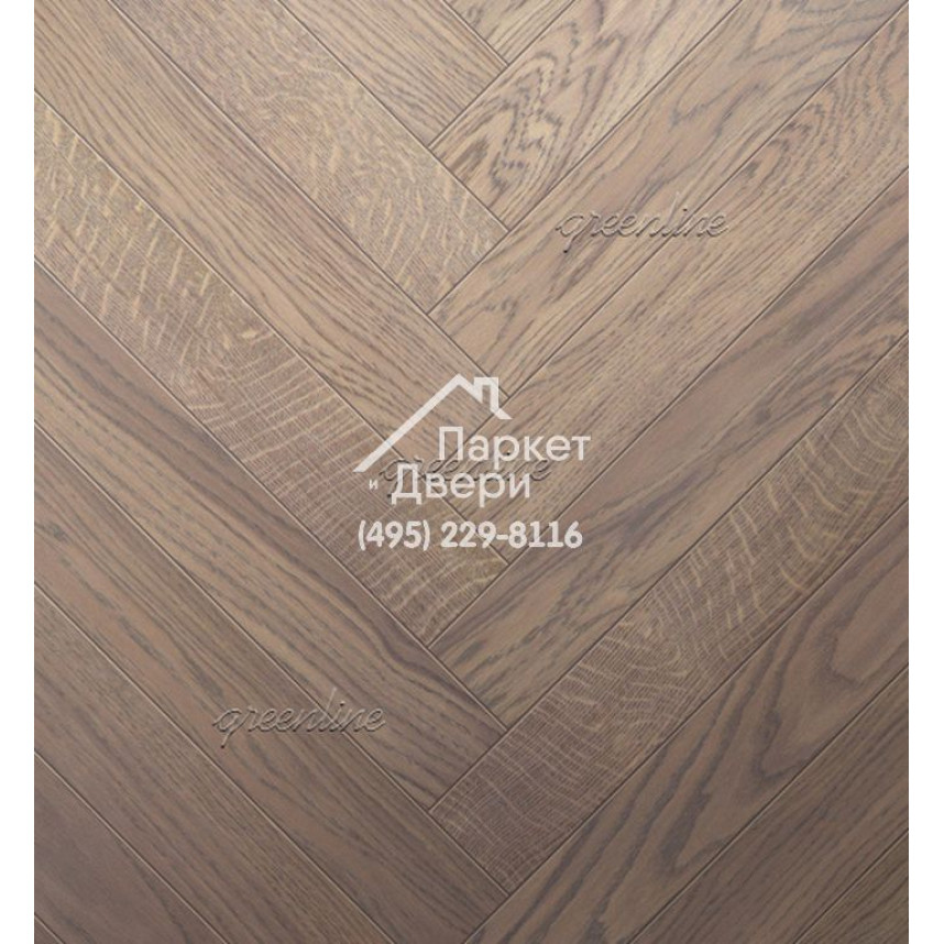 Паркет Английская ёлка Greenline Ultima 810 дуб рейн-1