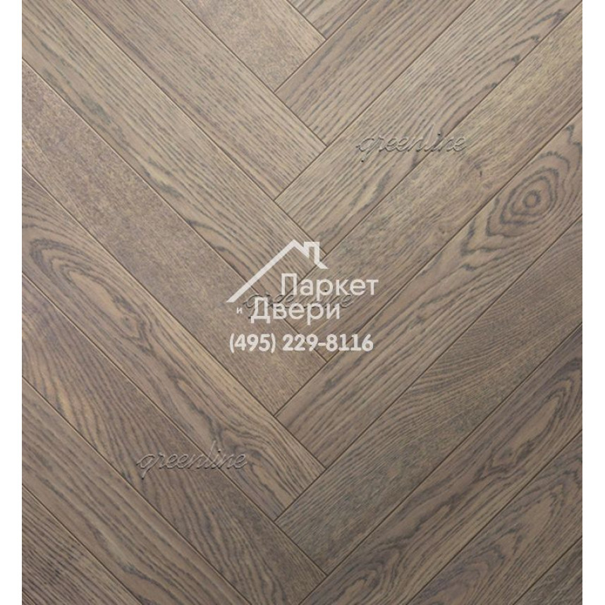 Паркет Английская ёлка Greenline Ultima 815 дуб стеллар-1