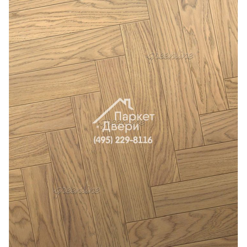 Паркет Английская ёлка Greenline Ultima 817 дуб гравити