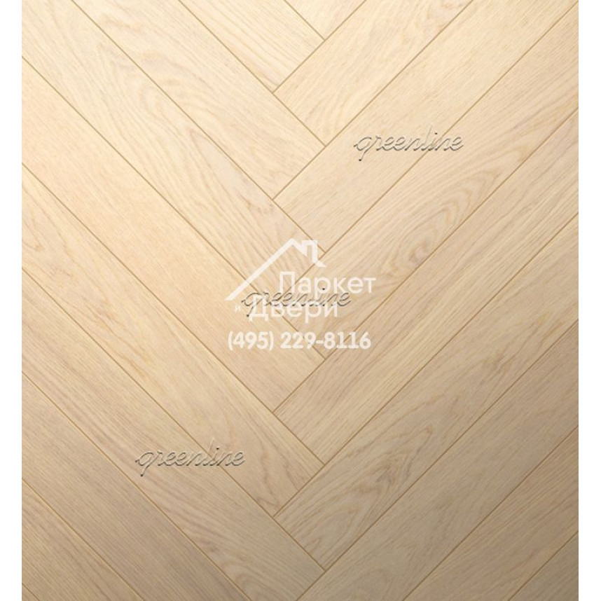 Паркет Английская ёлка Greenline Ultima 818 дуб блонд-1