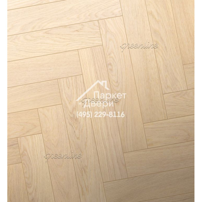 Паркет Английская ёлка Greenline Ultima 818 дуб блонд