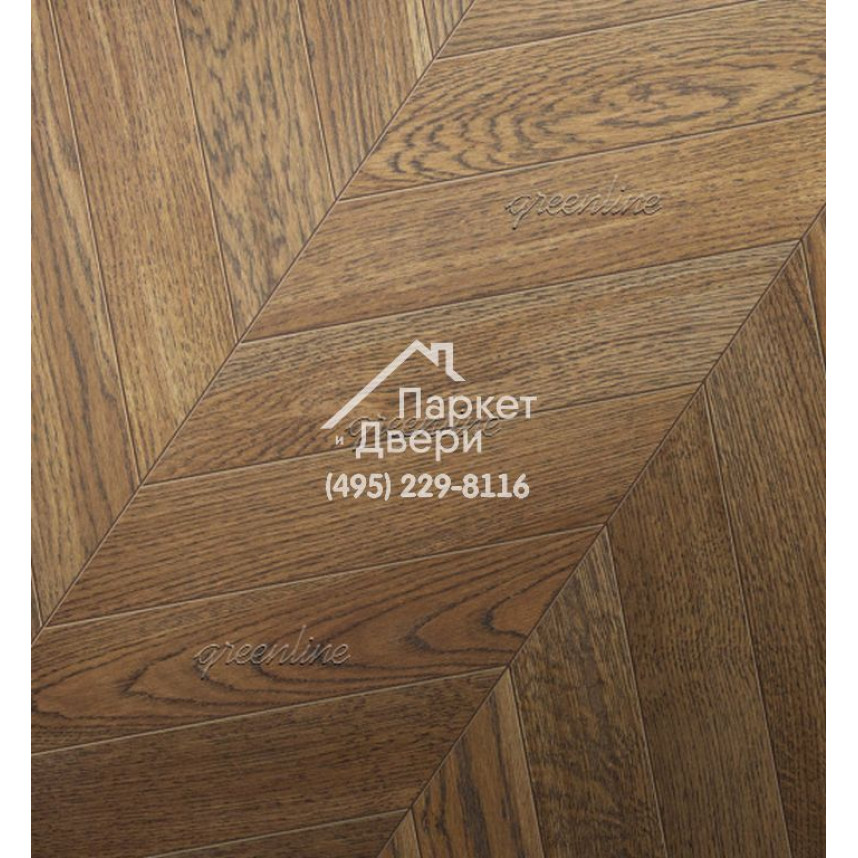 Паркет Французская ёлка Greenline Ultima 802 дуб атлантик-1