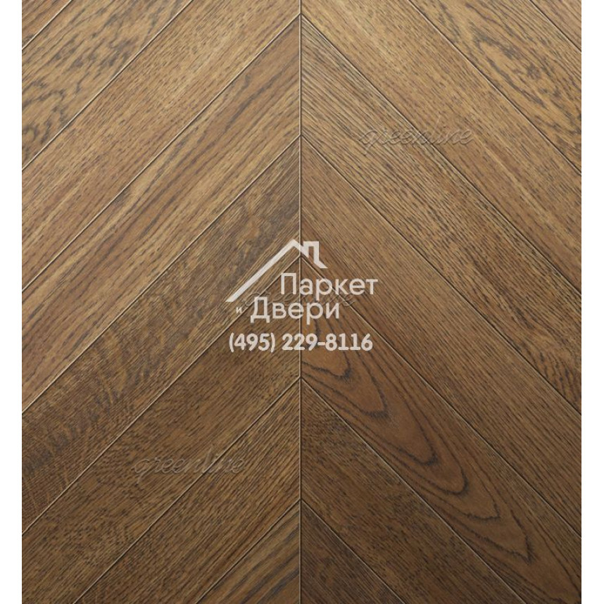 Паркет Французская ёлка Greenline Ultima 802 дуб атлантик