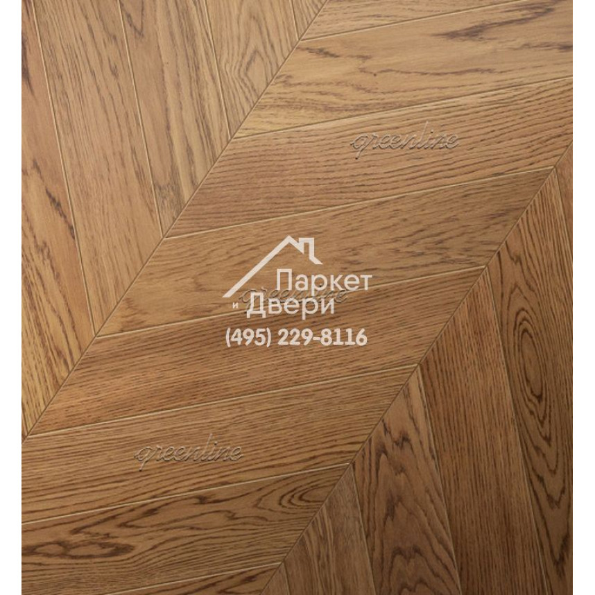 Паркет Французская ёлка Greenline Ultima 804 дуб элемент-1