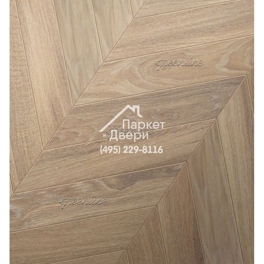 Паркет Французская ёлка Greenline Ultima 805 дуб винтер-1