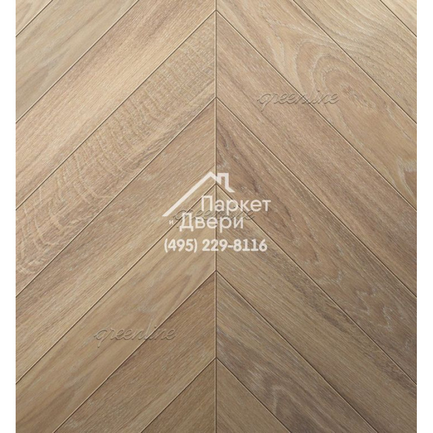 Паркет Французская ёлка Greenline Ultima 805 дуб винтер