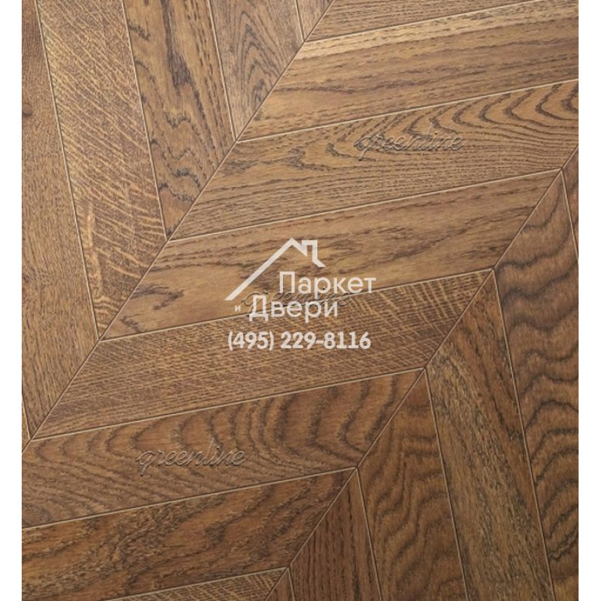 Паркет Французская ёлка Greenline Ultima 808 дуб мелоди-1