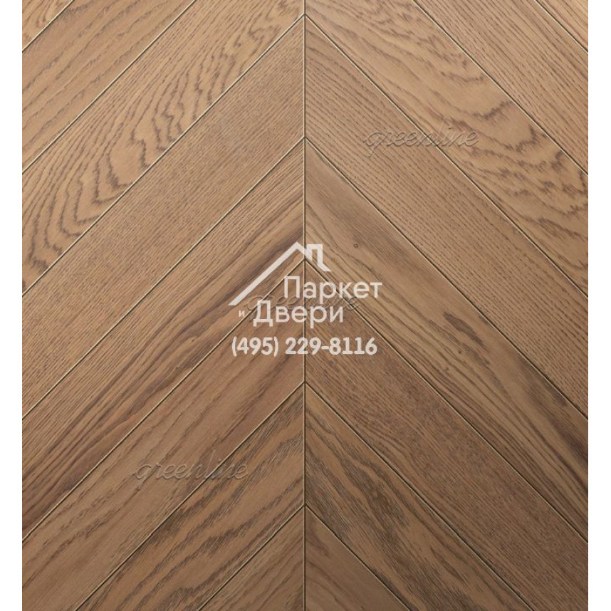 Паркет Французская ёлка Greenline Ultima 809 дуб дискавери