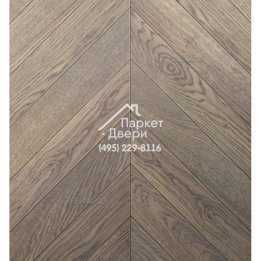 Паркет Французская ёлка Greenline Ultima 815 дуб стеллар