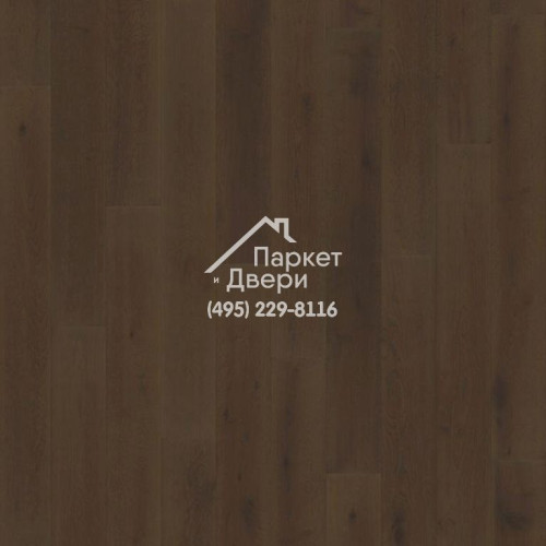 Паркетная доска Karelia Essence Дуб 4 Story 138 Cinder Dark 1116х138x14