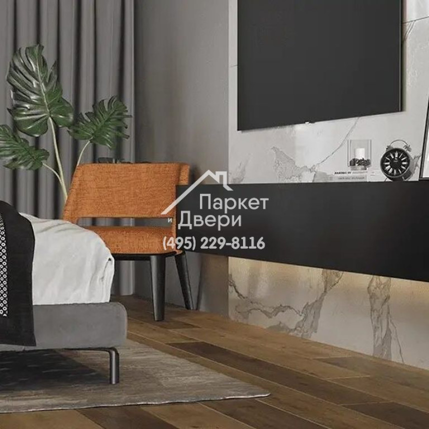 Каменный SPC ламинат Stone Floor Дуб Брауни коричневый 1519-8 НР, 1545х180х4,5-1