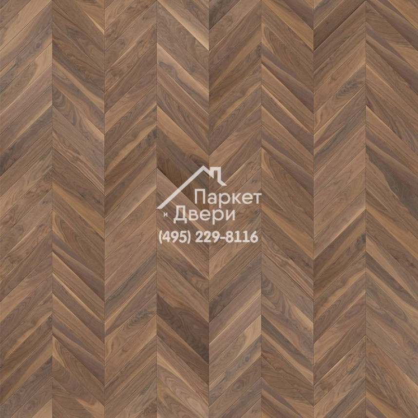 Паркет Французская Ёлка Coswick 45⁰ Американский орех Туманный рассвет,1334-3810-30, 1 Натур, 500x127x19,05