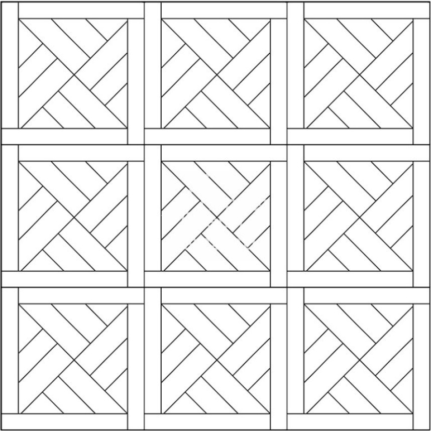 Модульный паркет Coswick Фонтенбло Дуб Эльтон, 1160-1248-10, Селект энд Бэттер, 635x635x19,05-1