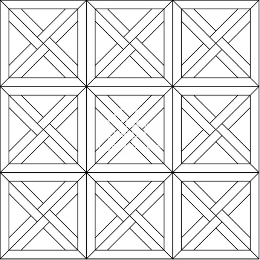 Модульный паркет Coswick Трианон Дуб Эльтон, 1144-1248-10, Селект энд Бэттер, 635x635x19,05-1