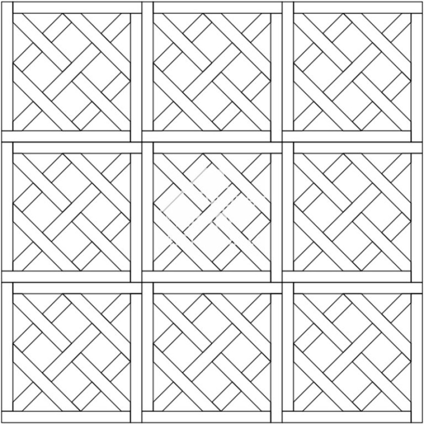 Модульный паркет Coswick Версаль Дуб  Эльтон, 1143-1248-10, Селект энд Бэттер, 635x635x19,05-1