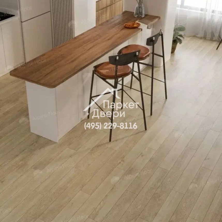 Виниловые полы Alpine Floor, Grand Sequoia Village, Миндаль ECO 11-607 MC, 1220х125х4-2