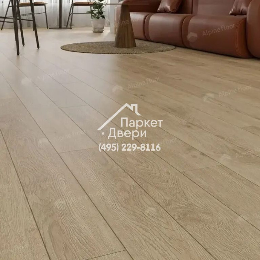 Виниловые полы Alpine Floor, Grand Sequoia Village, Миндаль ECO 11-607 MC, 1220х125х4