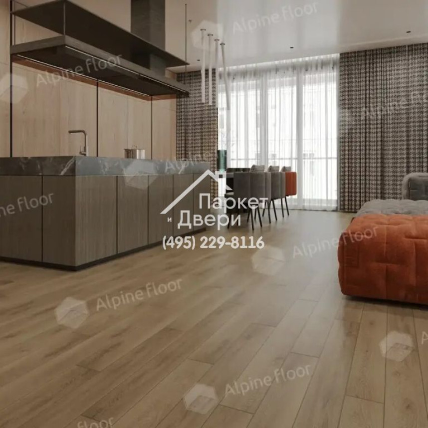 Виниловые полы Alpine Floor, Grand Sequoia Village, Вайпуа ECO 11-1907 MC, 1220х125х4-1