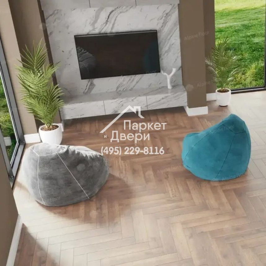 Виниловые полы Alpine Floor, Parquet Premium, Дуб Royal ECO 19-2 MC, 600х125х8-3