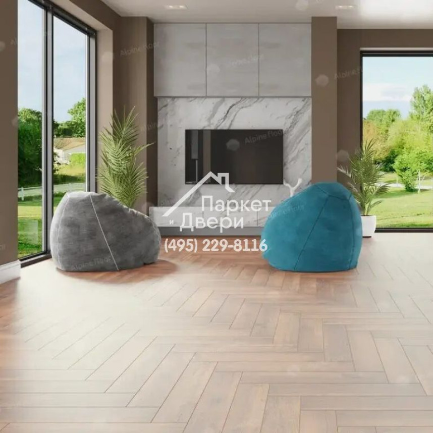 Виниловые полы Alpine Floor, Parquet Premium, Дуб Royal ECO 19-2 MC, 600х125х8-2