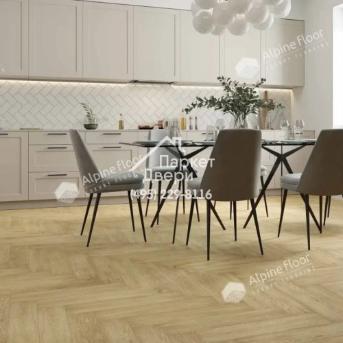 Виниловые полы Alpine Floor, Parquet Premium, Дуб Ваниль Селект ECO 19-3 MC, 600х125х8