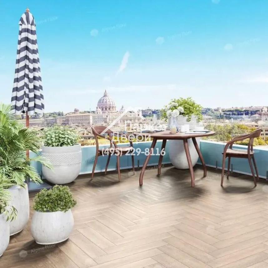 Виниловые полы Alpine Floor, Parquet Premium, Дуб Макадамия ECO 19-10 MC, 600х125х8-2