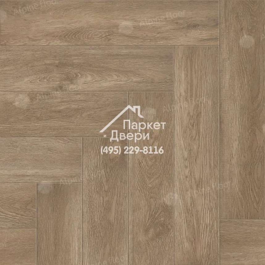 Виниловые полы Alpine Floor, Parquet Premium, Дуб Макадамия ECO 19-10 MC, 600х125х8-1
