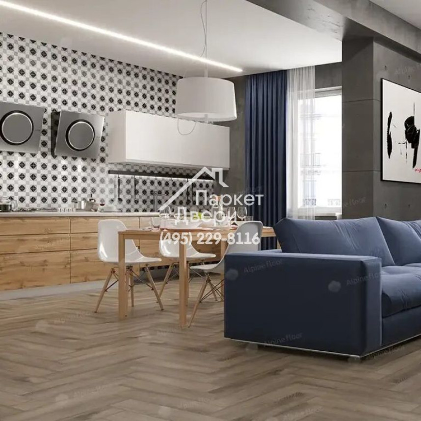 Виниловые полы Alpine Floor, Parquet Premium, Северная История ECO 19-15 MC, 600х125х8-2