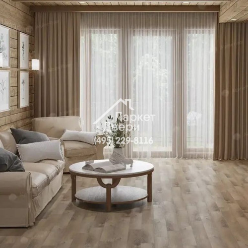 Виниловые полы Alpine Floor, Parquet Premium, Дуб Природный Изысканный ECO 19-17 MC, 600х125х8
