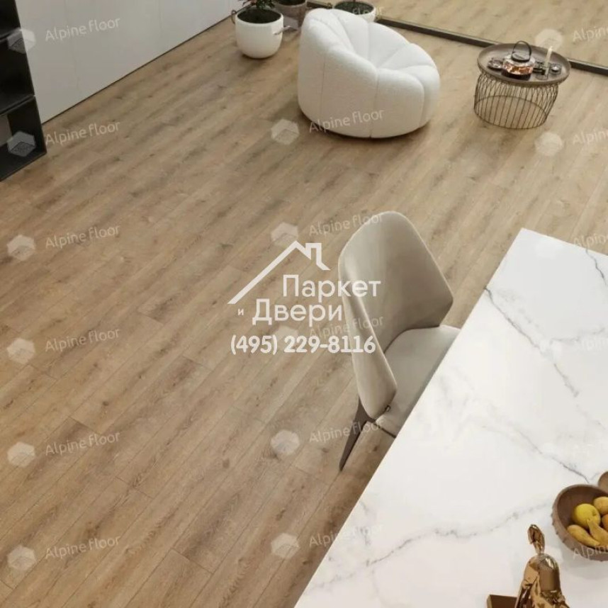 Виниловые полы Alpine Floor, Solo Plus, Ларгетто ЕСО 14-301 MC, 1220х183х4-4