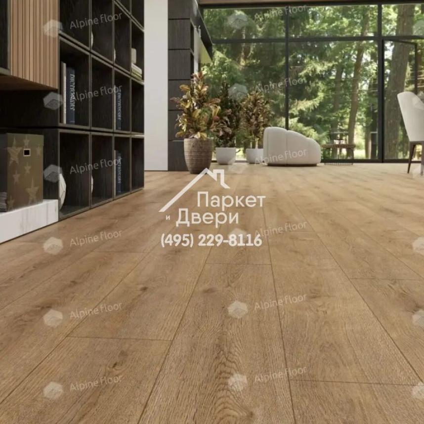 Виниловые полы Alpine Floor, Solo Plus, Ларгетто ЕСО 14-301 MC, 1220х183х4