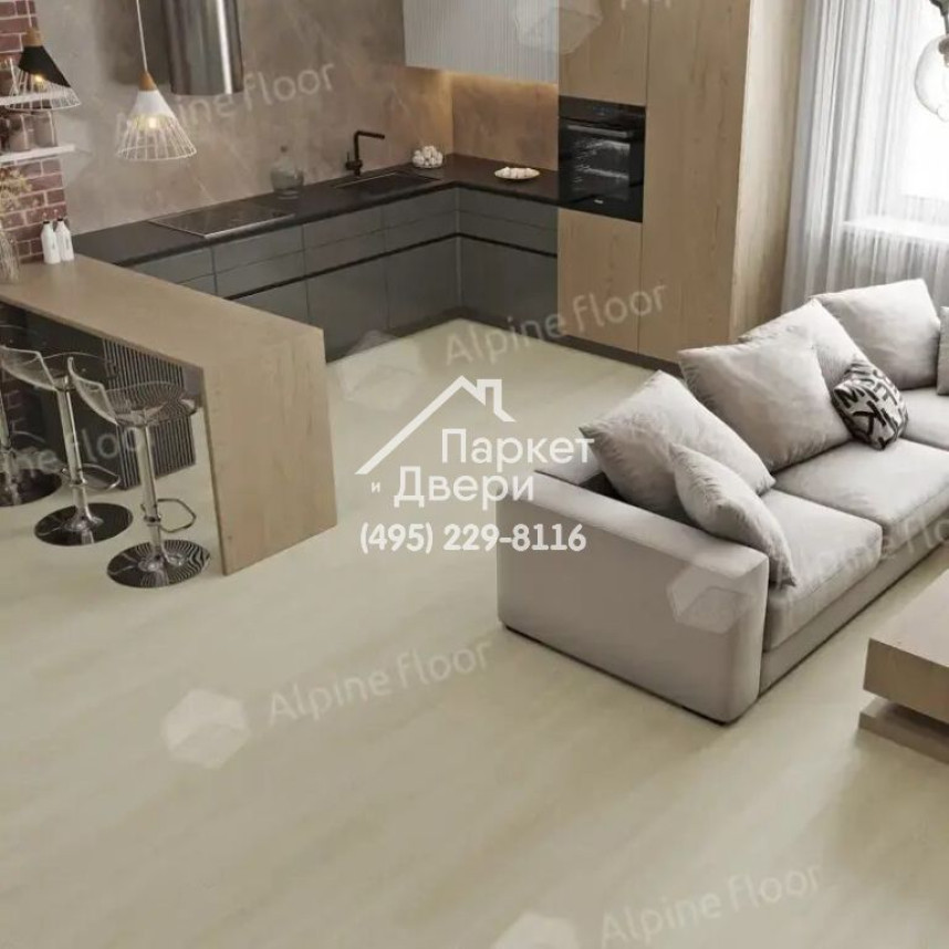 Виниловые полы Alpine Floor, Solo Plus, Ленто ЕСО 14-501 MC, 1220х183х4