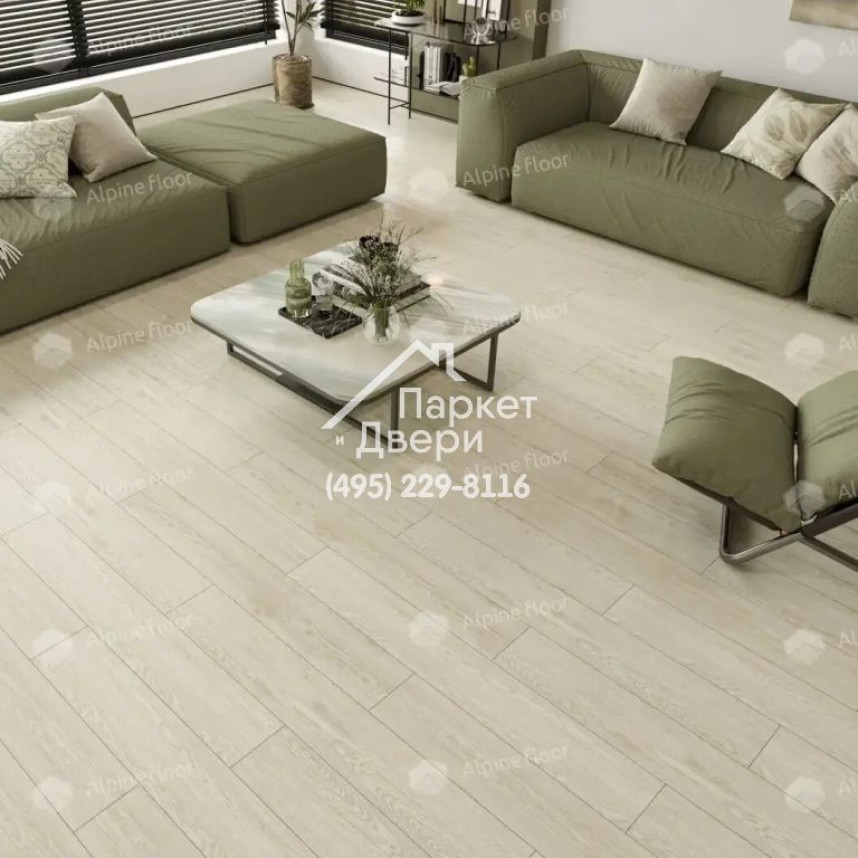 Виниловые полы Alpine Floor, Solo Plus, Модерато ЕСО 14-1101 MC, 1220х183х4-3
