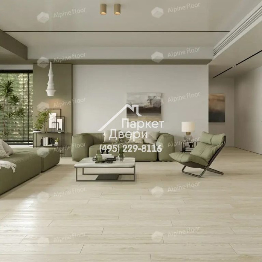 Виниловые полы Alpine Floor, Solo Plus, Модерато ЕСО 14-1101 MC, 1220х183х4-2