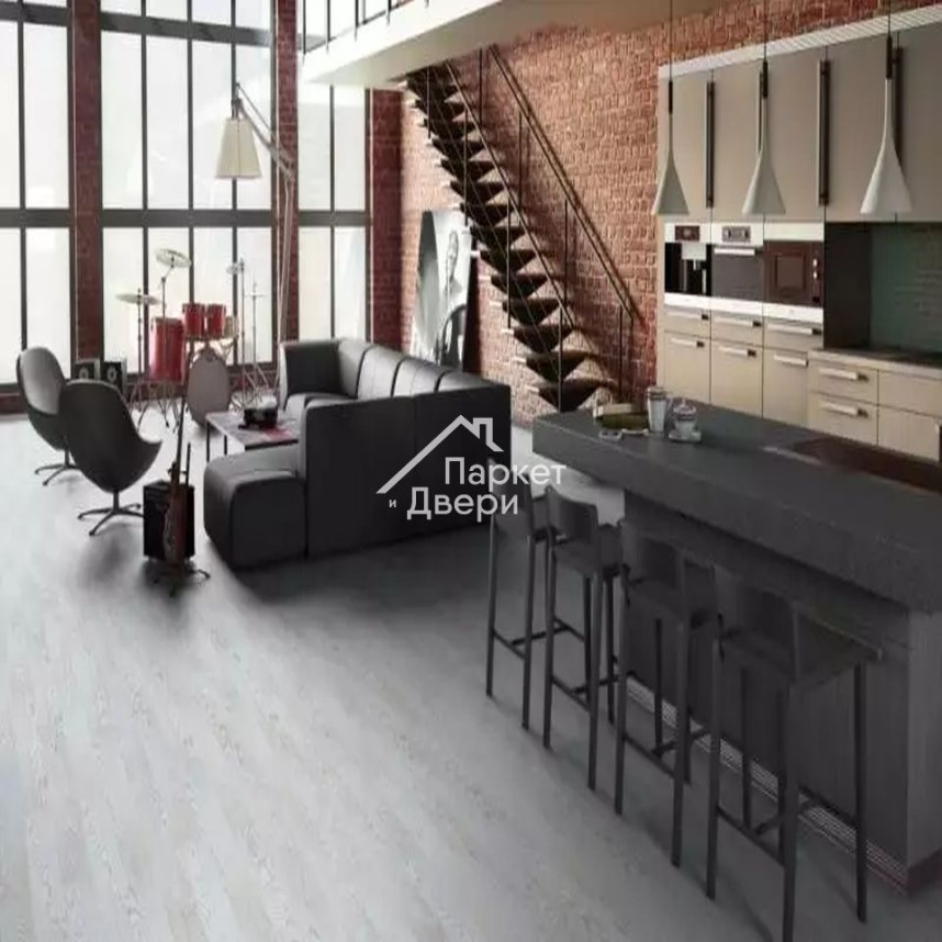 Паркетная доска Tarkett Rumba Дуб Снежный Браш (0.86 м2)-3