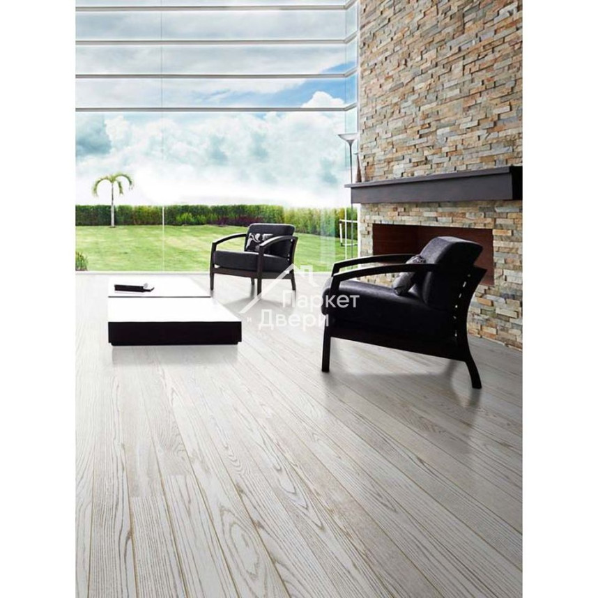 Паркетная доска Tarkett Rumba Дуб Снежный Браш (0.86 м2)-1