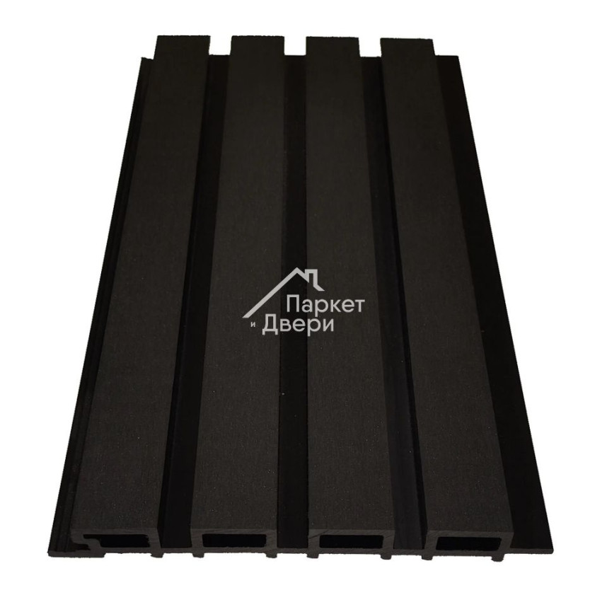 Реечная панель черная WPS, 3000x219x26-1