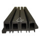 Реечные панели Co-extrusion Серый WPS, 3000x219x26