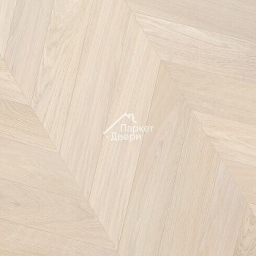 Паркет Французская Ёлка 60⁰ T&G Coswick Белые ночи Белый иней / White Frost 1123-1258-10 548x127x19,05-1