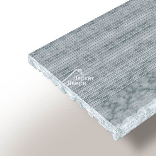 Террасная доска Woodvex Select Colorite Бело-серый Ступени (3м. и 4м.)x348x22
