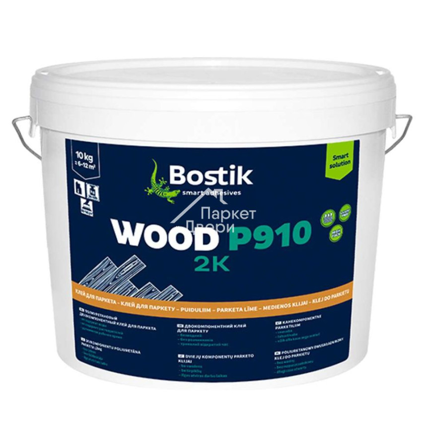 Клей паркетный полиуретановый BOSTIK WOOD P910 2K 10кг