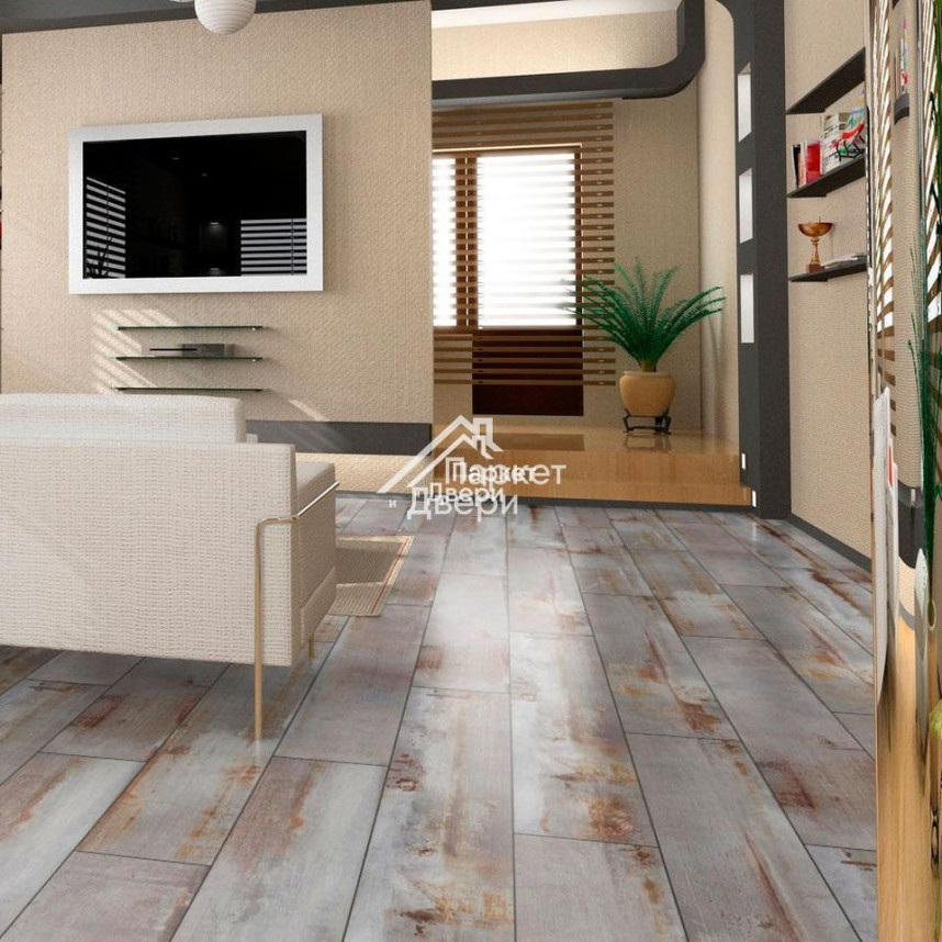 Ламинат Kronotex (Кронотекс) Exquisit Подержанный металл D4801