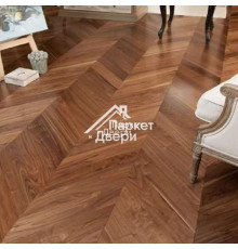 Инженерная доска Ablux Орех Американский (WALNUT) Французская Елочка SELECT, 600х90х15