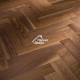 Массивная доска Ablux Орех Американский (WALNUT) Английская Елочка SELECT, 19 x 127 x 600