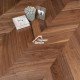Массивная доска Ablux Орех Американский (WALNUT) Французская Елочка SELECT, 600x127x19