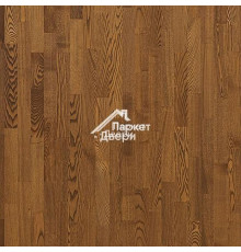 Паркетная доска Focus Floor Classic ASH KALAHARI MATT 3S / Ясень Кантри, легкий браш, темно-коричневый, 14x188x2266mm
