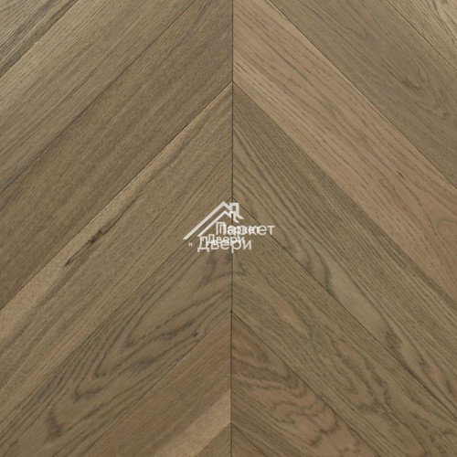 Паркет Wood Bee французская ёлка Chevron Дуб Aureo / Аурео, 510х92х12мм 
