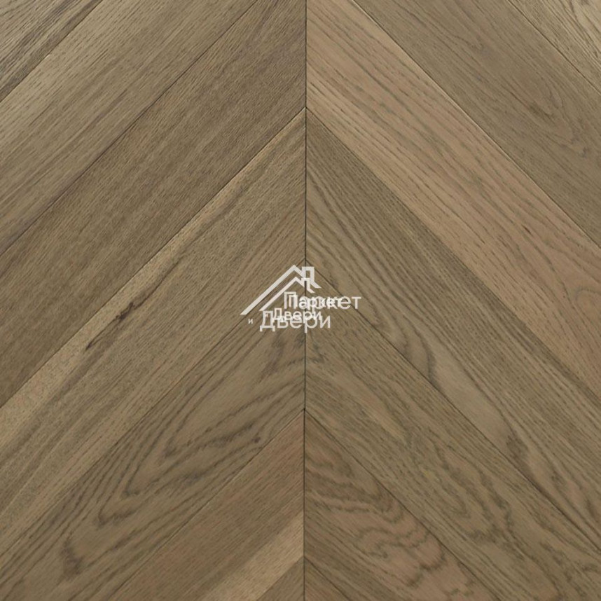 Паркет Wood Bee французская ёлка Chevron Дуб Aureo / Аурео, 510х92х12мм 